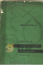 MANUAL OF AMERICAN ENGLISH PROMUNCIATION     PDF电子版封面     