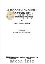 AMODERN ENGLISH GRAMMAR PDF电子版封面