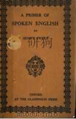 A PRIMER OF PODEN ENGLISH PDF电子版封面 HENRY SWEET M.A.