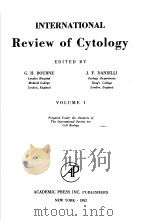 INTERNATIONAL REVIEW OF CYTOLOGY VOLUME I PDF电子版封面 G·H·BOURNE
