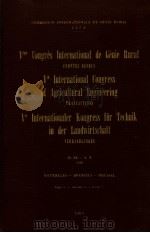 VEME CONGRES INTERNATIONAL DE GENIE RURAL COMPTES RENDUS VTH INTERNATIONAL CONGRESS OF AGRICULTURAL     PDF电子版封面     