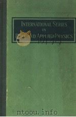 INTERNATIONAL SERIES IN PURE AND APPLIED PHYSICS PDF电子版封面