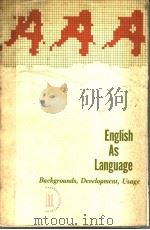 CHARLTON LAIRD ROBERT GORRELL PDF电子版封面 ENGLISH AS LANGUAGE