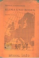 KLIMA UND BODEN PDF电子版封面