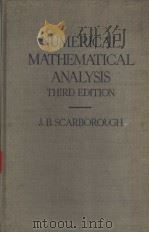 NUMERICAL MATHEMATICAL ANALYSIS PDF电子版封面 J·B·SCARBOROUGH