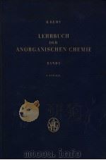 LEHRBUCH DER ANORGANISCHEN CHEMIE BAND I PDF电子版封面 H·REMY