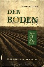 DER BODEN     PDF电子版封面    PROFESSOR DR.A.JACOB 
