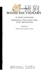 WOOD DICTIONARY VOLUME 2 PDF电子版封面 W·BOERHAVE BEEKMAN