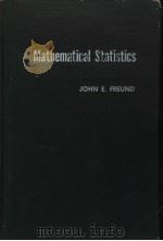 MATHEMATICAL STATISTICS PDF电子版封面 JOHN E·FREUND
