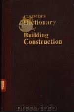 DICTIONARY OF BUILDING CONSTRUCTION PDF电子版封面 C.J.VAN MANSUM
