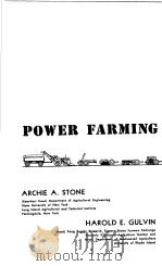 POWER FARMING PDF电子版封面 ARCHIE A.STONE