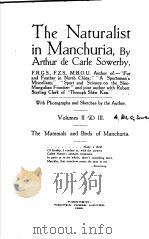 THE NATURALIST IN MANCHURIA VOLUMES Ⅱ & Ⅲ PDF电子版封面