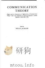 COMMUNICATION THEORY     PDF电子版封面     