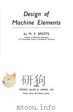 DESIGN OF MACHINE ELEMENTS（ PDF版）