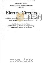 PRINCIPLES OF ELECTRICAL ENGINEERING SERIES TELECTRIC CIRCUITS PDF电子版封面