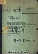FINAL REPORT ON INVESTIGATION OF DYNAMIC CHARACTERISTICS OF RELAYS 1960     PDF电子版封面     
