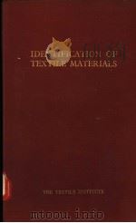 IDENTIFICATION OF TEXTILE MATERIALS PDF电子版封面