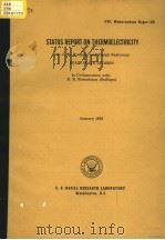 STATUS PEPORT ON THERMOELECTRICITY PDF电子版封面 DR.J.W.DAVISSON AND JOSEPH PAS