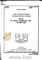 NAVY CALIBRATION PROGRAM INSTRUMENT CALIBRATION PROCEDURE GG-05 PDF电子版封面