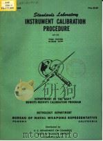 INSTRUMENT CALIBRATION PROCEDURE AY-03 PDF电子版封面