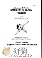 INSTRUMENT CALIBRATION PROCEDURE AQ-12 PDF电子版封面
