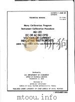 NAVY CALIBRATION RPOGRAM INLTRUMENT CALIBRATION PROCEDURE AQ-20     PDF电子版封面     