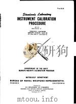 INSTRUMENT CALIBRATION PROCEDURE AF-13 PDF电子版封面