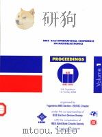 2002 23rd INTERNATIONAL CONFERENCE ON MICROELECTRONICS PROCEEDINGS VOLUME 1 PDF电子版封面 0780372352