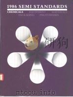 BOOK OF SEMI INTERNATIONAL STANDARDS 1986 VOLUME 1 PHOTOMASKS DIVISION     PDF电子版封面     