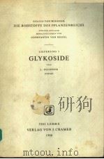 JULIUS VON WIESNER DIE ROHSTOFFE DES PFLANZENREICHS LIEFERUNG 5 GLYKOSIDE（ PDF版）