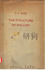 THE STRUCTURE OF ENGLISH PDF电子版封面 F.L.SACK