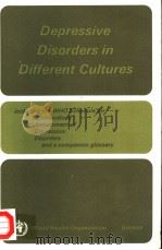 DEPRESSIVE DISORDERS IN DIFERENT CULTURES  REPORT ON THE WHO COLLABORATIVE STUDY ON STANDARDIZED ASS   1983  PDF电子版封面  9241560754   
