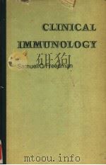 CLINICAL IMMUNOLOGY   1971  PDF电子版封面  006140831X   