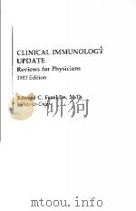 CLINICAL IMMUNOLOGY UPDATE REVIEWS FOR PHYSICIANS 1983 EDITION   1983  PDF电子版封面     