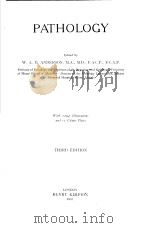 PATHOLOGY THIRD EDITION PDF电子版封面 W.A.D.ANDERSON