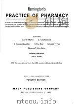 REMINGTON'S PRACTICE OF PHARMACY PDF电子版封面