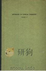 Advances in CLINICAL CHEMISTRY VOLUME 15 PDF电子版封面 OSCAR BODANSKY A.L.LATNER