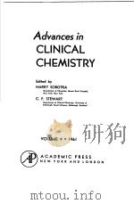 ADVANCES IN CLININCAL CHEMISTRY VOLUME 4 PDF电子版封面 HARRY SOBOTKA C.P.STEWART