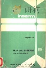 HLA AND DISEASE 1976 PDF电子版封面
