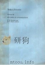 STUDIES IN OPTIMIZATION  VOLUME 10   1974  PDF电子版封面  0883851105   