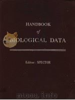 HANDBOOK OF BIOLOGICAL DATA EDITOR:SPECTOR PDF电子版封面 WILLIAM S.SPECTOR