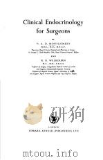 CLINICAL ENDOCRINOLOGY FOR SURGEONS PDF电子版封面 D.A.S.MONTGOMERY R.B.WELBOURN