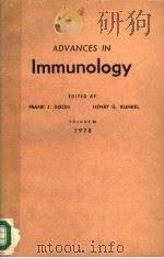 ADVANCES IN IMMUNOLOGY VOLUME 26 PDF电子版封面 FRANK J.DIXON HENRY G.KUNKEL