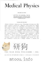 MEDICAL PHYSICS PDF电子版封面 OTTO GLASSER