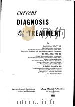 CURRENT DIAGNOSIS TREATMENT 1971 PDF电子版封面 0870411217