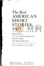 THE BEST AMERICAN SHORT STORIES 1984 PDF电子版封面 0395354137