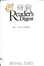 READER‘S DIGEST 1986 JULY-SEPTEMBER PDF电子版封面