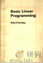 BASIC LINEAR PROGRAMMING PDF电子版封面 0713135093