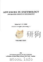 ADVANCES IN ENZYMOLOGY AND RELATED SUBJECTS OF BIOCHEMISTRY VOLUME XXIV PDF电子版封面 EDITED BY F.F.NORD