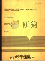 MAINTENANCE AND TESTING OF HYDROLOGICAL SIMULATION PROGRAM-FORTRAN （HSPF）   1982  PDF电子版封面     